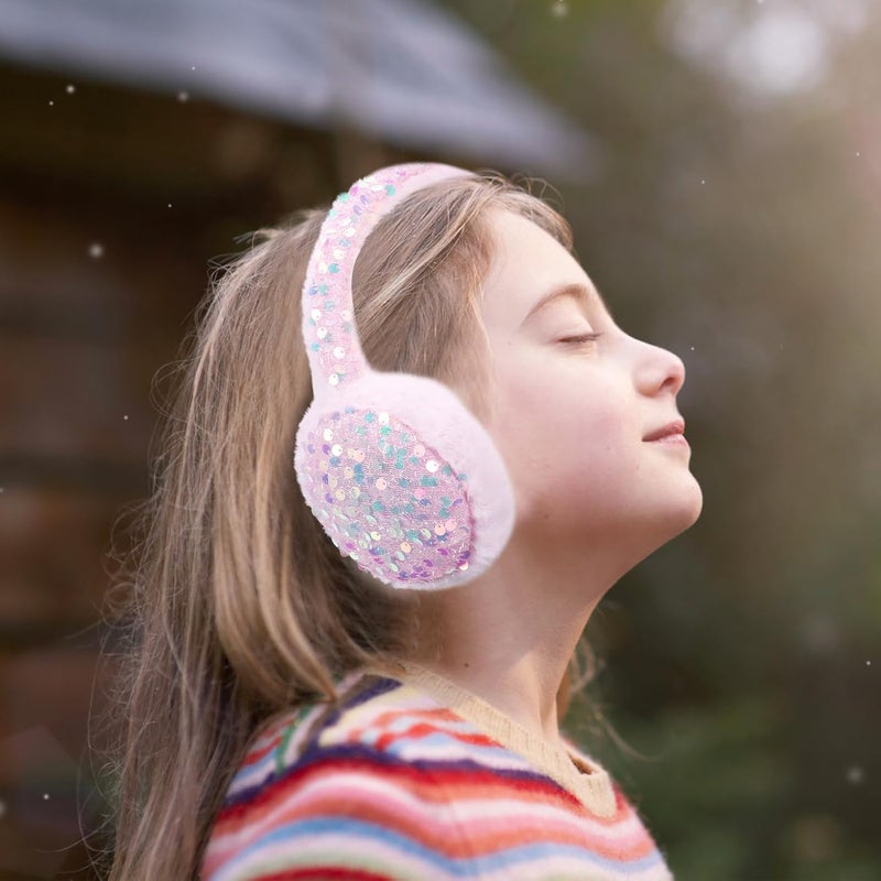 BUTITNOW Kids Knit Earmuffs Soft Plush Comfortable Winter Outdoor Ear Warmers for Boys Girls Age 4-16 Years - Image 5